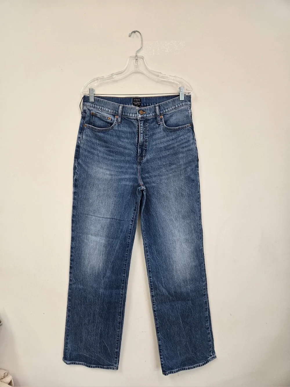 J. CREW Full Length Wide Leg Jeans Blue 30T 0865